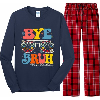 Bye Bruh Teacher Happy Last Day Of School Hello Summer Funny Long Sleeve Pajama Set