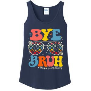 Bye Bruh Teacher Happy Last Day Of School Hello Summer Funny Ladies Essential Tank