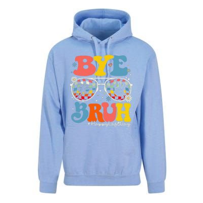 Bye Bruh Teacher Happy Last Day Of School Hello Summer Funny Unisex Surf Hoodie