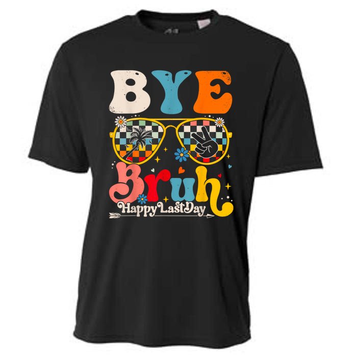 Bye Bruh Teacher Happy Last Day Of School Hello Summer Funny Cooling Performance Crew T-Shirt