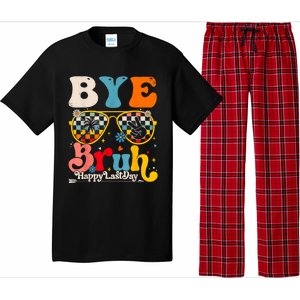 Bye Bruh Teacher Happy Last Day Of School Hello Summer Funny Pajama Set