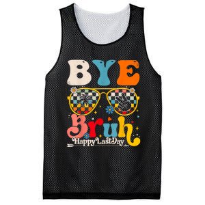 Bye Bruh Teacher Happy Last Day Of School Hello Summer Funny Mesh Reversible Basketball Jersey Tank