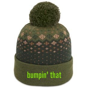 Bratty Bumpin That Brat Themed Bumper The Baniff Cuffed Pom Beanie