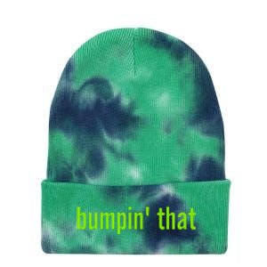 Bratty Bumpin That Brat Themed Bumper Tie Dye 12in Knit Beanie