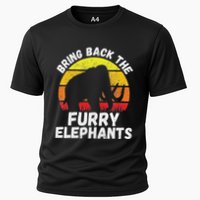 Bring Back The Furry Elephants Woolly Mammoth Funny Quote Cooling Performance Crew T-Shirt