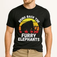 Bring Back The Furry Elephants Woolly Mammoth Funny Quote Cooling Performance Crew T-Shirt