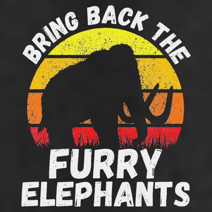 Bring Back The Furry Elephants Woolly Mammoth Funny Quote 11oz C Handle Ceramic Mug