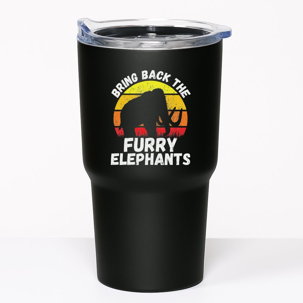 Bring Back The Furry Elephants Woolly Mammoth Funny Quote Tumbler