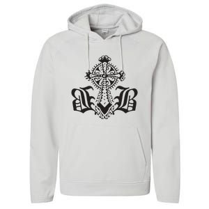 Bournedrip Bb Tribal Cross Performance Fleece Hoodie