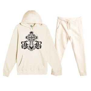 Bournedrip Bb Tribal Cross Premium Hooded Sweatsuit Set