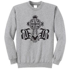 Bournedrip Bb Tribal Cross Tall Sweatshirt