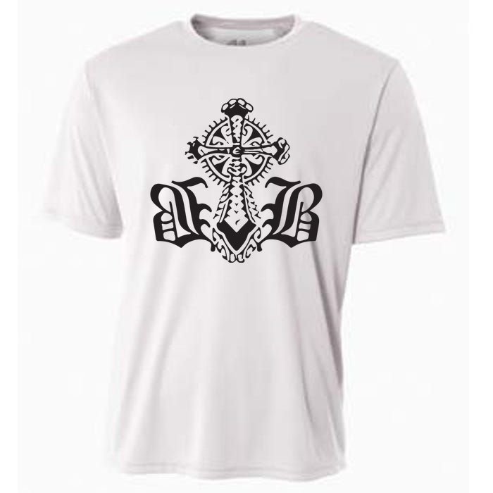 Bournedrip Bb Tribal Cross Cooling Performance Crew T-Shirt