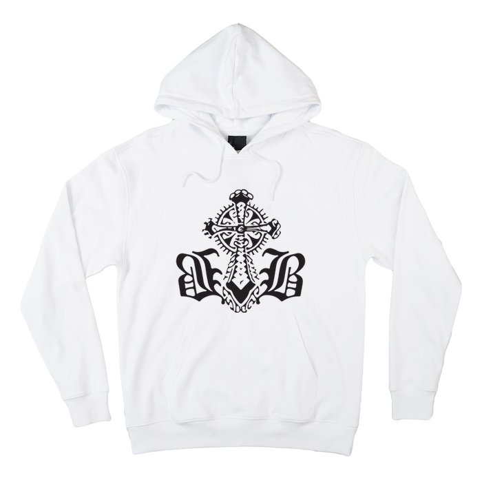 Bournedrip Bb Tribal Cross Hoodie