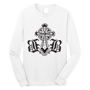 Bournedrip Bb Tribal Cross Long Sleeve Shirt