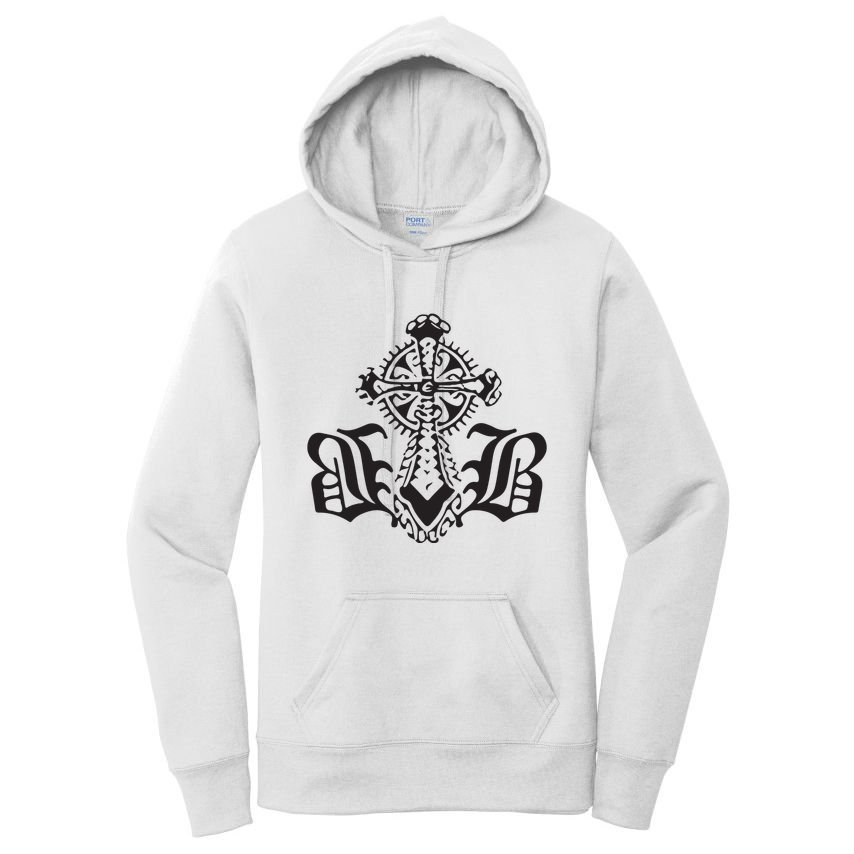 Bournedrip Bb Tribal Cross Women's Pullover Hoodie