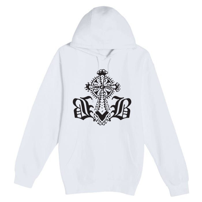 Bournedrip Bb Tribal Cross Premium Pullover Hoodie