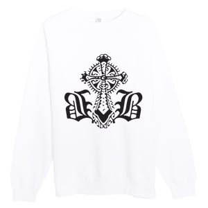 Bournedrip Bb Tribal Cross Premium Crewneck Sweatshirt