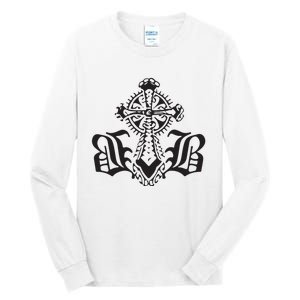 Bournedrip Bb Tribal Cross Tall Long Sleeve T-Shirt