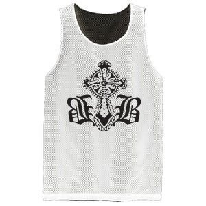 Bournedrip Bb Tribal Cross Mesh Reversible Basketball Jersey Tank