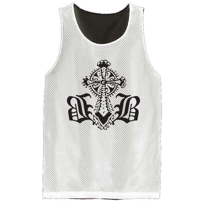 Bournedrip Bb Tribal Cross Mesh Reversible Basketball Jersey Tank