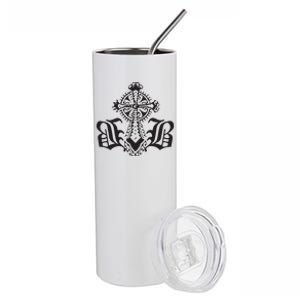 Bournedrip Bb Tribal Cross Stainless Steel Tumbler