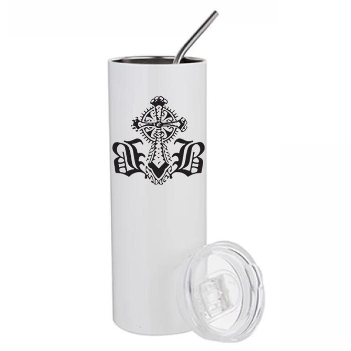 Bournedrip Bb Tribal Cross Stainless Steel Tumbler