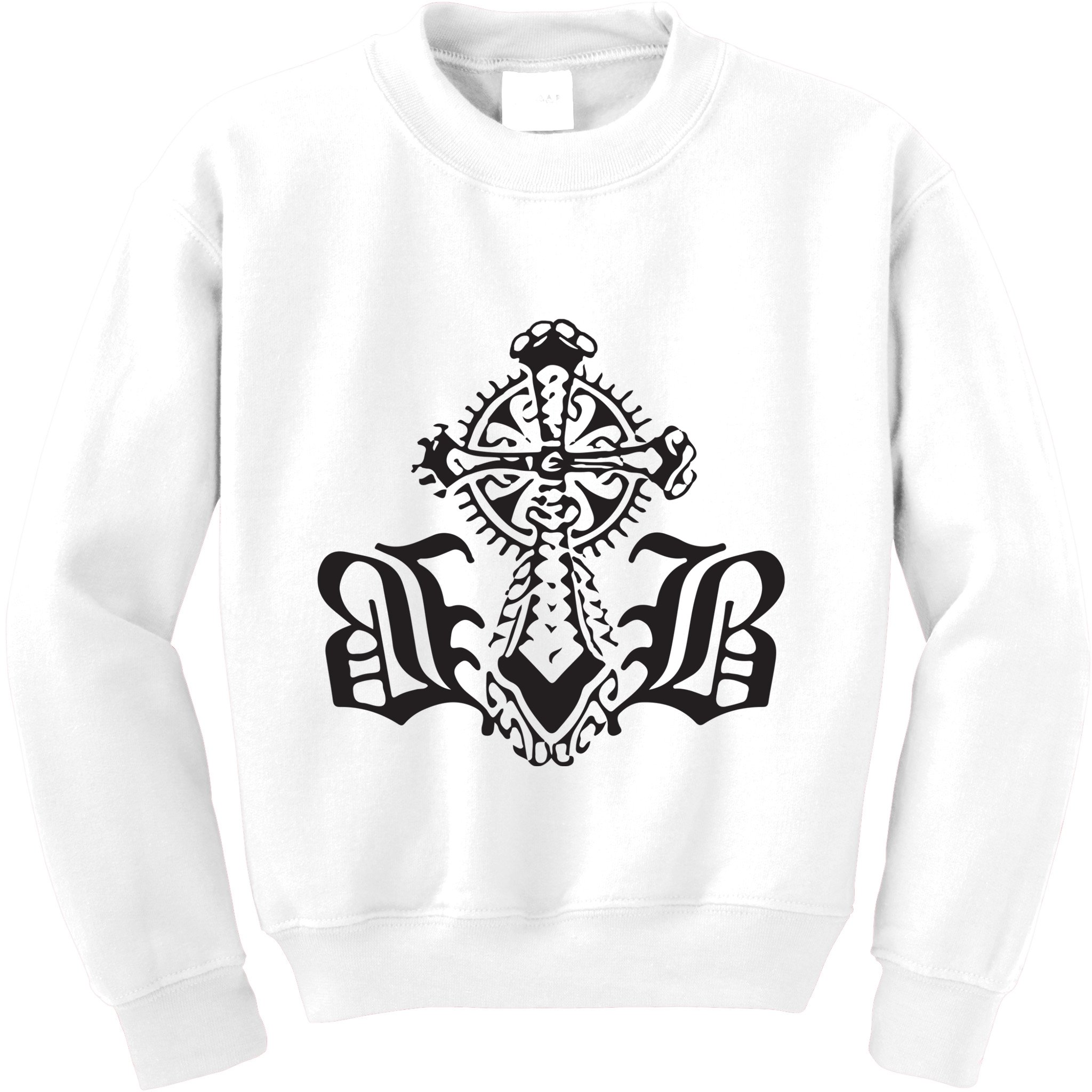 Bournedrip Bb Tribal Cross Kids Sweatshirt
