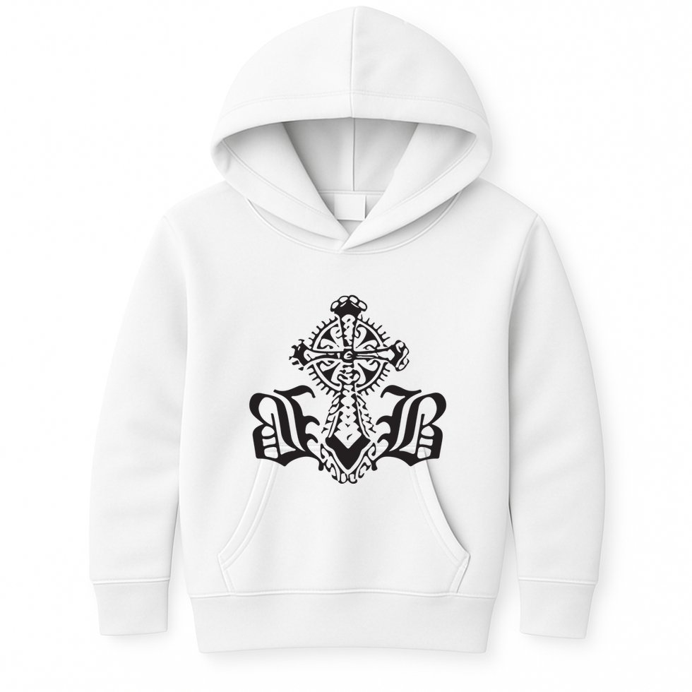 Bournedrip Bb Tribal Cross Kids Hoodie