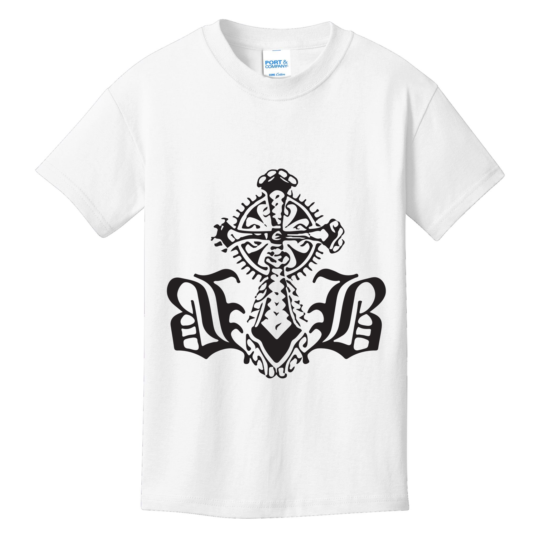 Bournedrip Bb Tribal Cross Kids T-Shirt