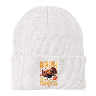 Bruh Be Thankful Funny Thanksgiving Turkey Meme Beanie