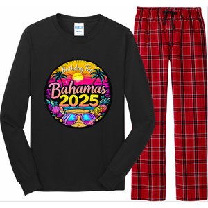 Bahamas Birthday Trip 2025 Vacation Party Crew Cruise Long Sleeve Pajama Set