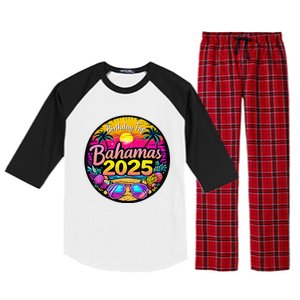 Bahamas Birthday Trip 2025 Vacation Party Crew Cruise Raglan Sleeve Pajama Set