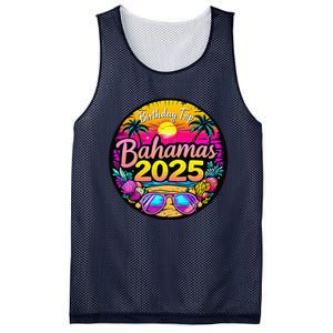 Bahamas Birthday Trip 2025 Vacation Party Crew Cruise Mesh Reversible Basketball Jersey Tank