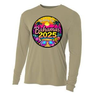 Bahamas Birthday Trip 2025 Vacation Party Crew Cruise Cooling Performance Long Sleeve Crew