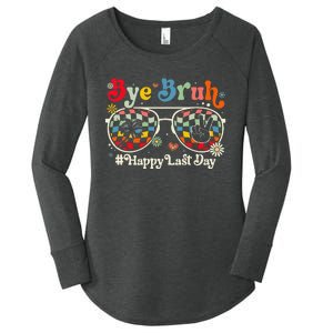 Bye Bruh Teacher Happy Last Day of School Hello Summer Funny Women's Perfect Tri Tunic Long Sleeve Shirt