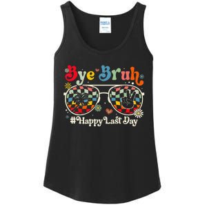 Bye Bruh Teacher Happy Last Day of School Hello Summer Funny Ladies Essential Tank