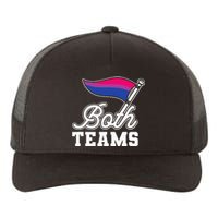 Bisexual Both Teams Quote Bi Flag Love & Pride Lgbtq Yupoong Adult 5-Panel Trucker Hat