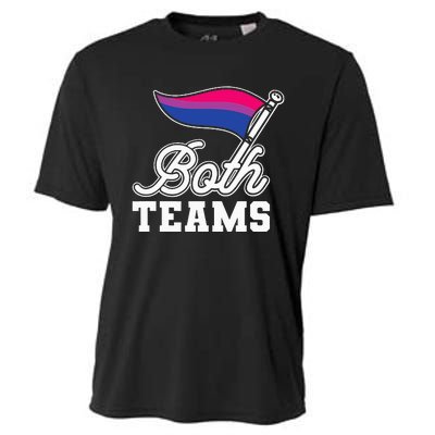 Bisexual Both Teams Quote Bi Flag Love & Pride Lgbtq Cooling Performance Crew T-Shirt