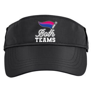 Bisexual Both Teams Quote Bi Flag Love & Pride Lgbtq Adult Drive Performance Visor