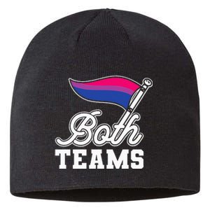 Bisexual Both Teams Quote Bi Flag Love & Pride Lgbtq Sustainable Beanie