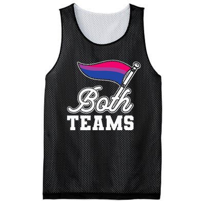 Bisexual Both Teams Quote Bi Flag Love & Pride Lgbtq Mesh Reversible Basketball Jersey Tank