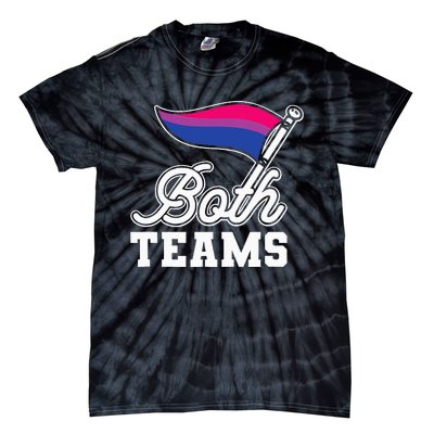 Bisexual Both Teams Quote Bi Flag Love & Pride Lgbtq Tie-Dye T-Shirt