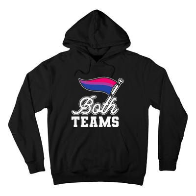 Bisexual Both Teams Quote Bi Flag Love & Pride Lgbtq Tall Hoodie