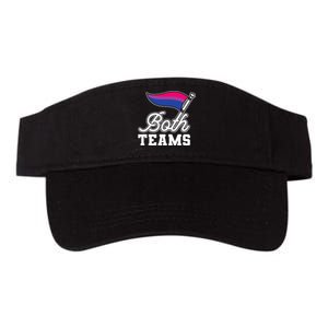 Bisexual Both Teams Quote Bi Flag Love & Pride Lgbtq Valucap Bio-Washed Visor