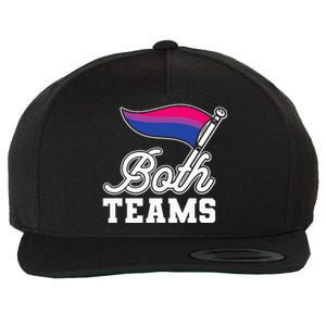 Bisexual Both Teams Quote Bi Flag Love & Pride Lgbtq Wool Snapback Cap