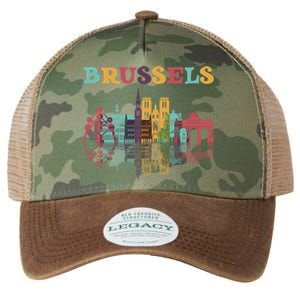 Belgium Brussels Travel Family Vacation Europian Trip Gift Great Gift Legacy Tie Dye Trucker Hat