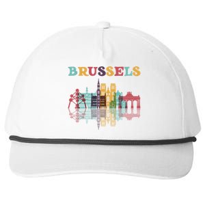 Belgium Brussels Travel Family Vacation Europian Trip Gift Great Gift Snapback Five-Panel Rope Hat