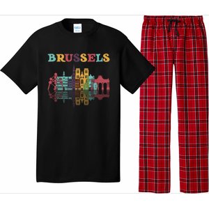 Belgium Brussels Travel Family Vacation Europian Trip Gift Great Gift Pajama Set