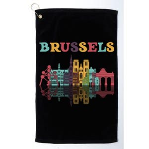 Belgium Brussels Travel Family Vacation Europian Trip Gift Great Gift Platinum Collection Golf Towel