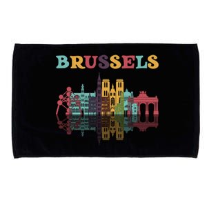 Belgium Brussels Travel Family Vacation Europian Trip Gift Great Gift Microfiber Hand Towel